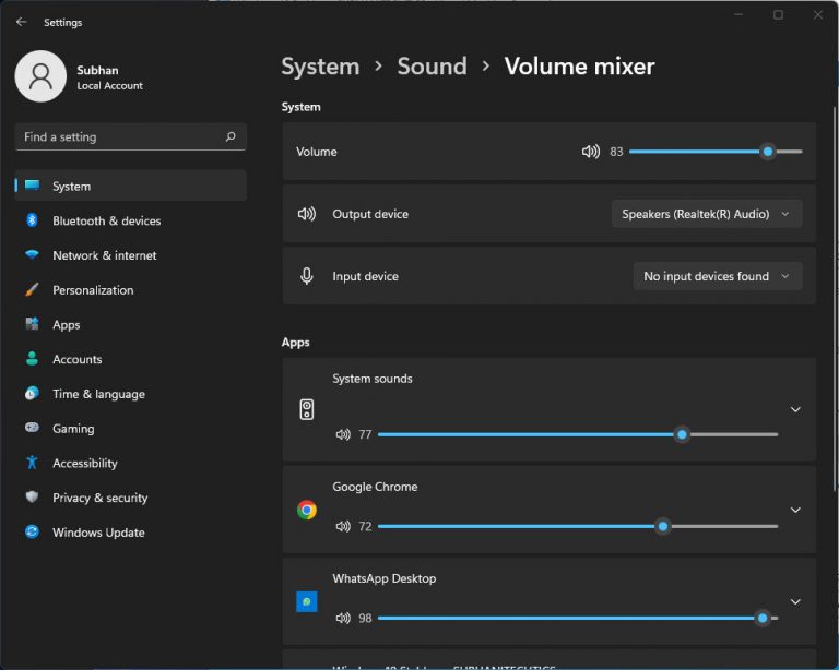 5 Ways To Open Volume Mixer In Windows 11/10