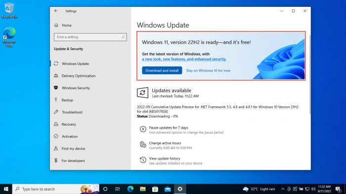 Download and install Windows 11 23H2 from Windows Update