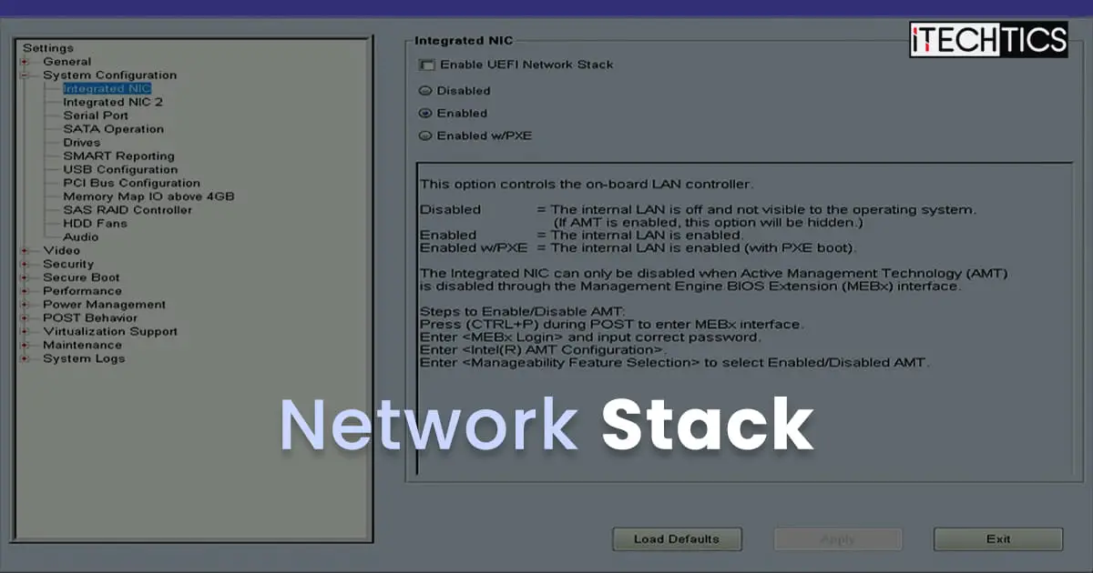 What Is Network Stack In UEFI/BIOS