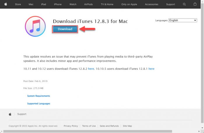 Download iTunes for Mac