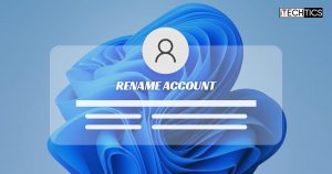 重命名帐户在Windows 11