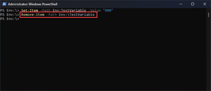Windows Environment Variables - The Ultimate Guide For All Windows Versions 27 Delete variable in Env Drive