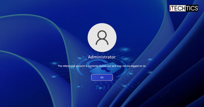Windows 11 Administrator account Block login with Windows Account Lockout Policy