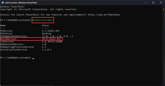 5 Ways To Check Installed Version Of IIS In Windows 12 Find IIS version using Windows PowerShell 2