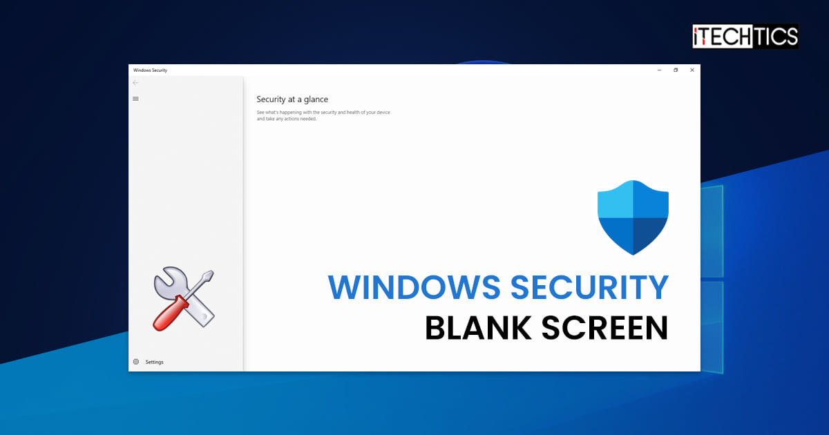 Fix Windows Security Blank Windows 11 10