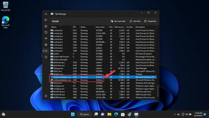 6 Ways To Run App/Program As Different User (RunAs) In Windows 11/10 7 Confirm file is running from other user