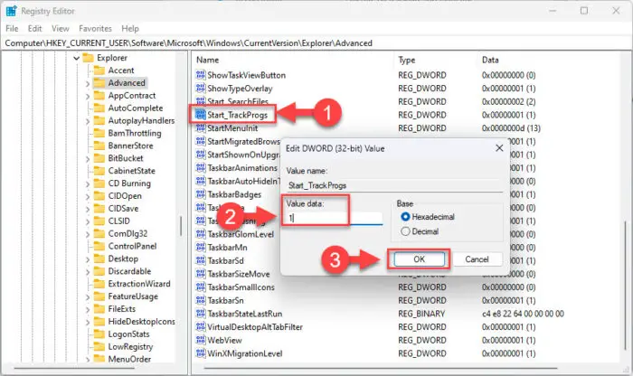 Enable Run Command box history from Windows Registry