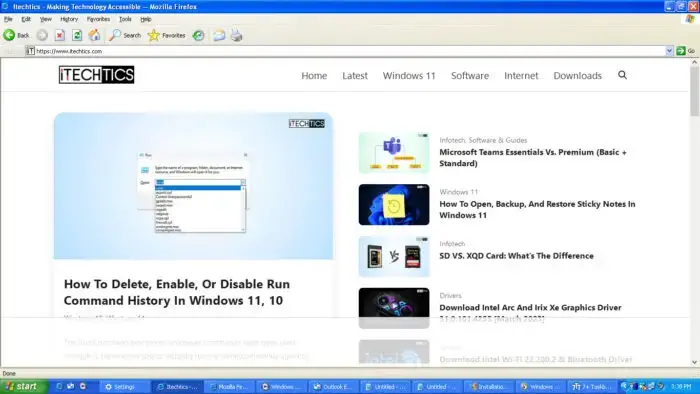 Internet Explorer en Windows Experience Freestyle Update