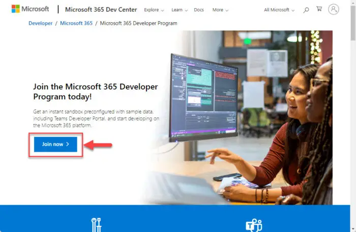 Join the Microsoft 365 Developer Program