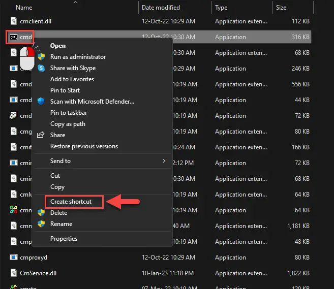 How To Create Shortcuts For Files, Folders, Apps, And Websites In Windows 9 Create shortcut for Command Prompt