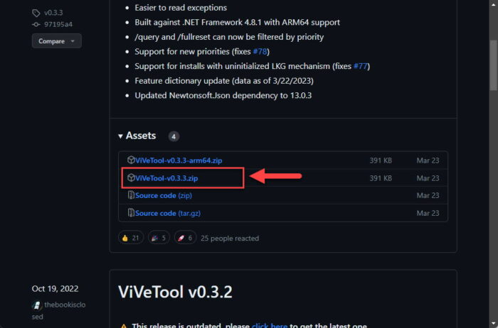 Download ViVeTool