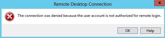 How To Fix "User Account Not Authorized For Remote Login" Error 1 User not authorized for remote connection error prompt
