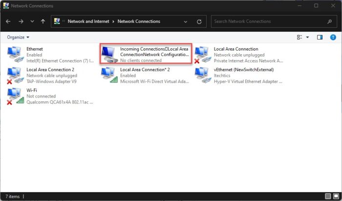 How To Create A Public VPN Server On Windows 11 15 New VPN adapter created