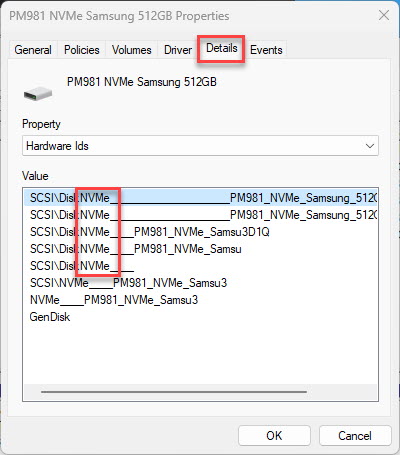 Check SSD type from the Disk Management Console