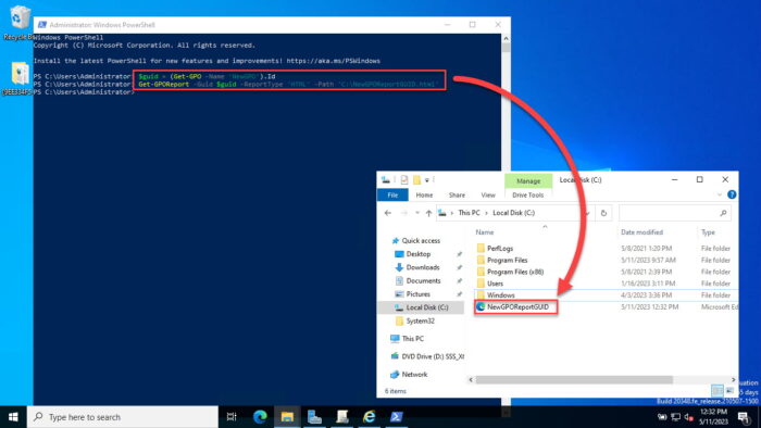 Generate an HTML report for a single GPO using PowerShell Get GPOReport using GUID