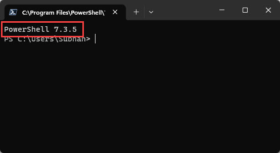Check the installed PowerShell version