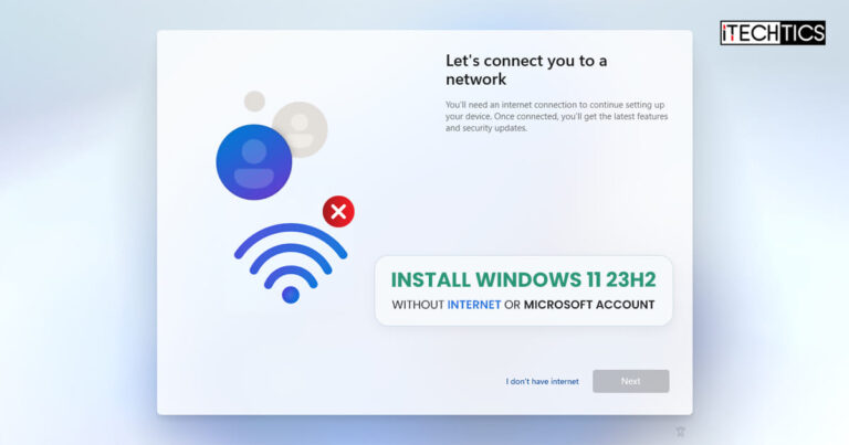 windows 11 23h2 как установить без интернета