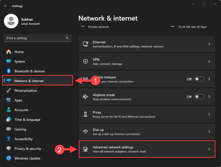 5 Ways To Disable, Enable, Or Restart Network Adapter In Windows 11