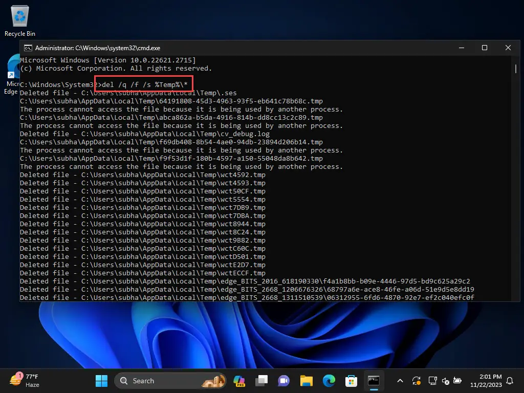 How To Delete Temporary Files On Windows 11, 10