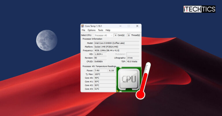 How To Monitor And Check CPU Temperature On Windows