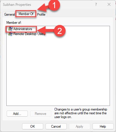 5 Ways To Check If Your Account Has Admin Rights On Windows 6 Check type of user account from the Local Users and Groups console