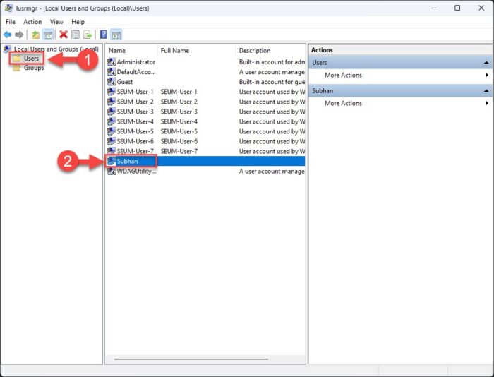 5 Ways To Check If Your Account Has Admin Rights On Windows 5 Open user properties from Local Users and Groups