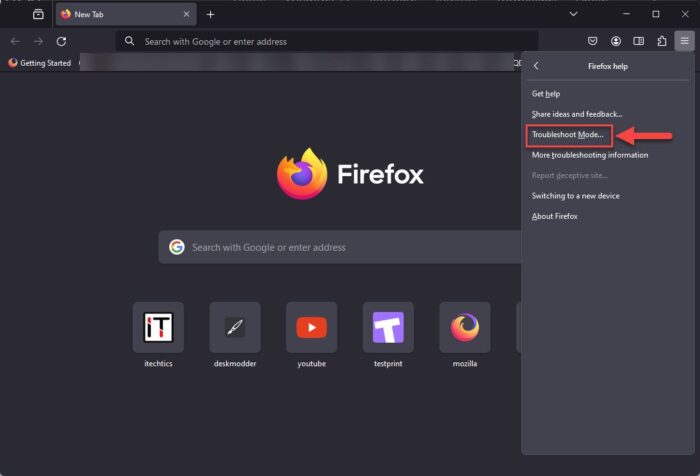 How To Open A Browser In Safe Mode 3 Open Troubleshoot Mode in Firefox