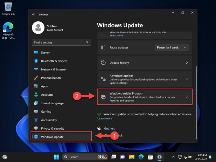 Microsoft Is Bringing An Improved Context Menu To Windows 11 2 Open Windows Insider Program settings