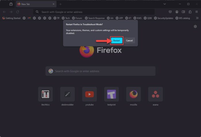 How To Open A Browser In Safe Mode 4 Restart Firefox into Troubleshoot Mode