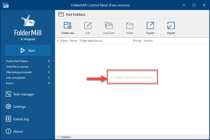 How To Convert XPS Files To JPG/JPEG 1 Create a Hot Folder