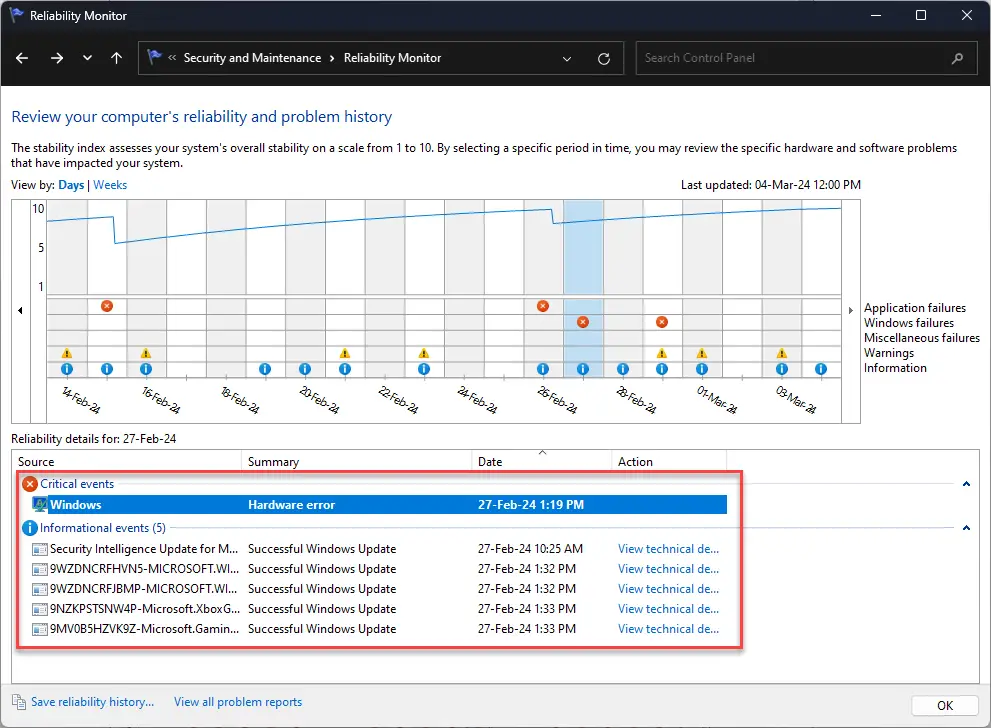 How To View Windows Crash And Error Logs
