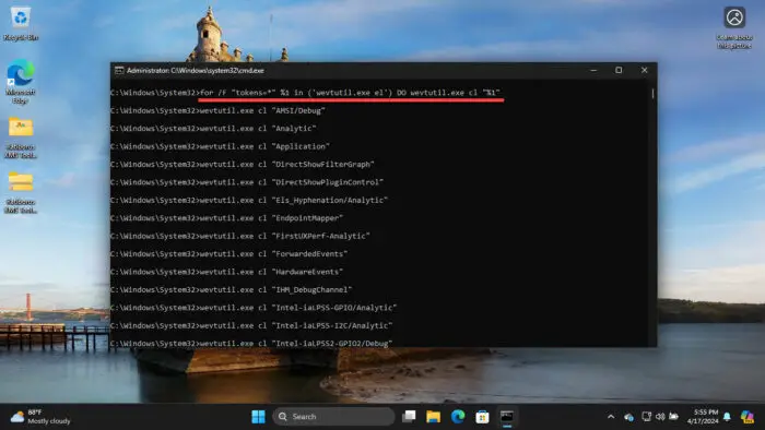 How To Clear Event Logs In Windows 4 Clear all event logs using Command Prompt