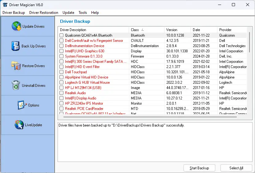 How to backup and restore device drivers on windows 11 10